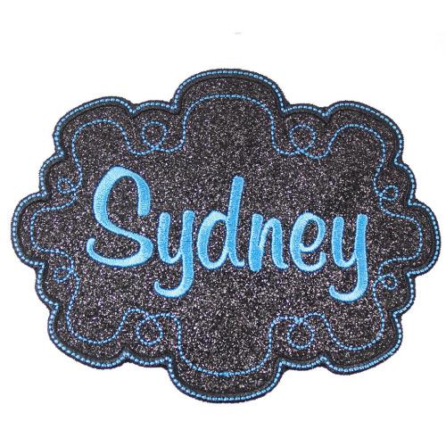 Personalized Name Sew or Iron on Embroidered Patch